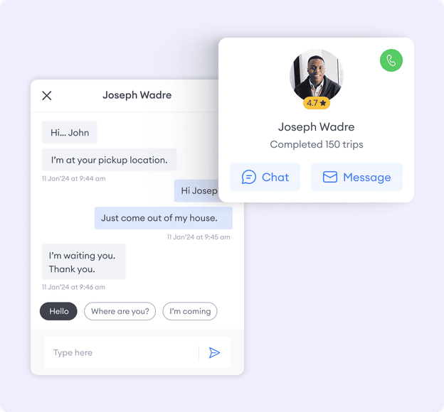driver-app-in-app-communication