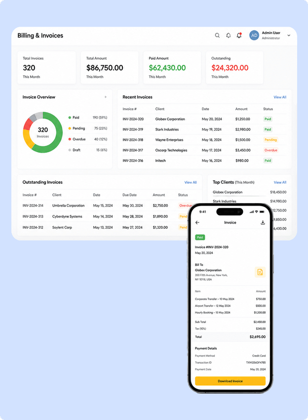 Corporate Billing and Invoice Automation