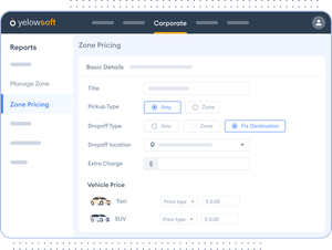 Zone Management | Zone-based pricing | Yelowsoft