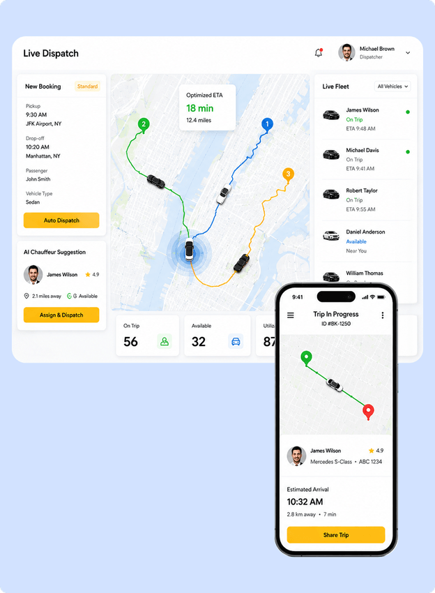 AI-Powered Dispatch and Ride Optimization