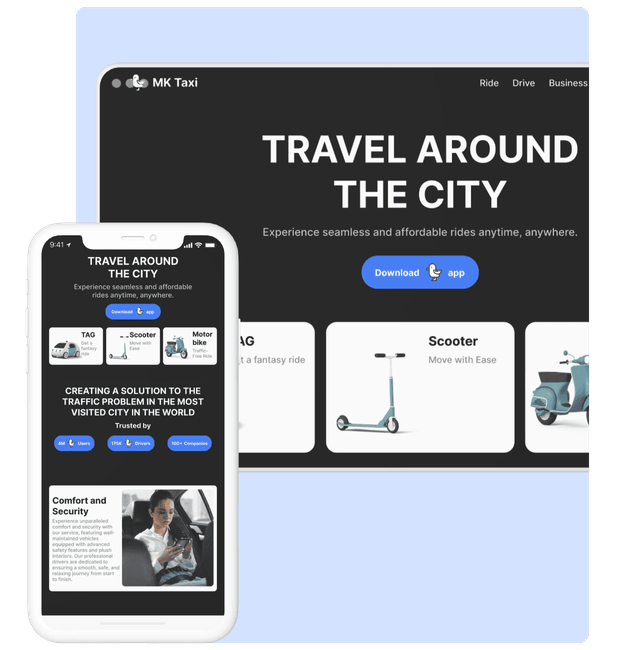 responsive website design templat